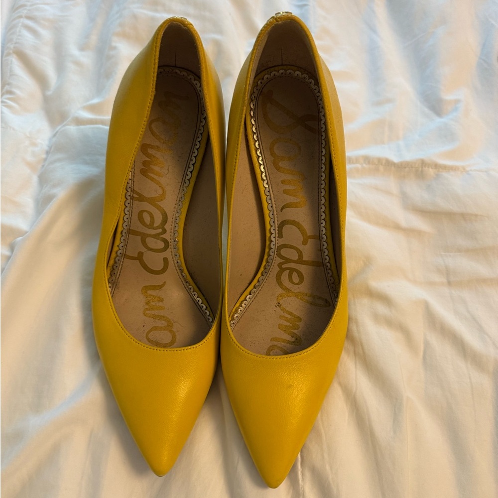 Sam Edelman Kinzey Stiletto Pumps – Size 8.5 – Sunshine Yellow